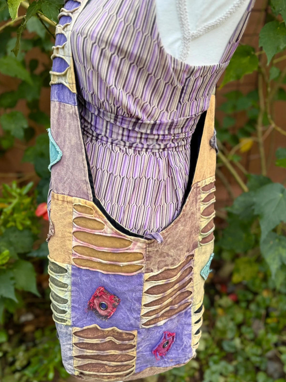 Boho Patch Work Cross Body Women’s Hippie Hobo Bag