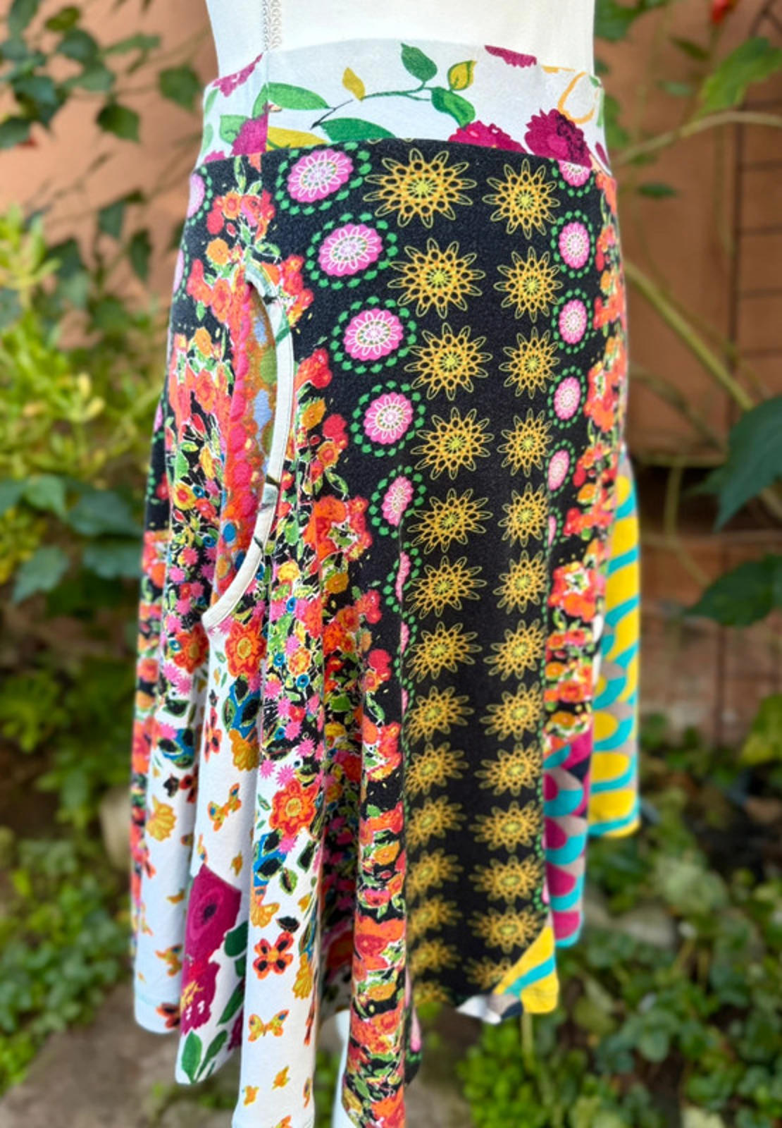 Designer Desigual Boutique Boho Floral Pattern Skirt Women’s Size L