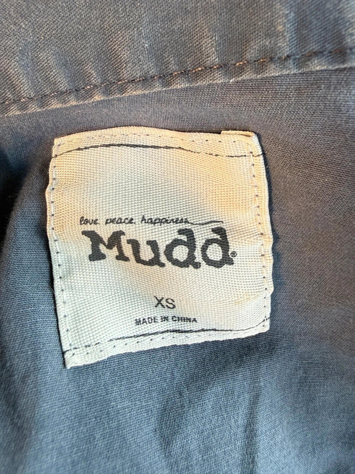 Y2K Gray Mudd Light Weight Denim Jacket Women’s Size XS