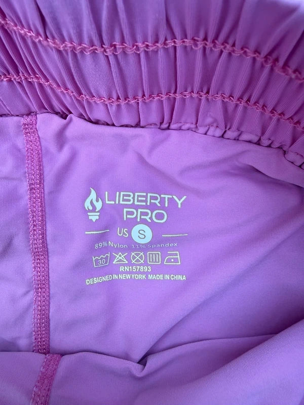 Liberty Pro Pink Active Wear Flowy Shorts Size S
