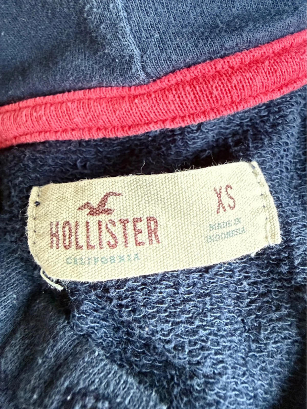Hollister California Royal Blue & Pink Women’s XS Hoodie Women’s Or Juniors