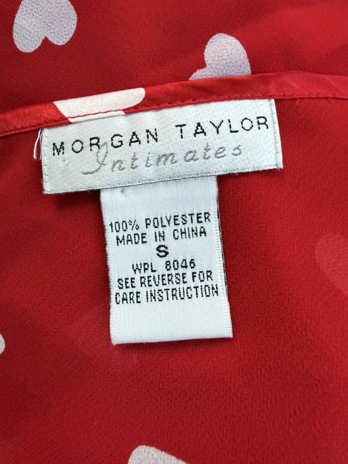 Morgan Taylor Intimates Red White Hearts Cute Cami Top Size S