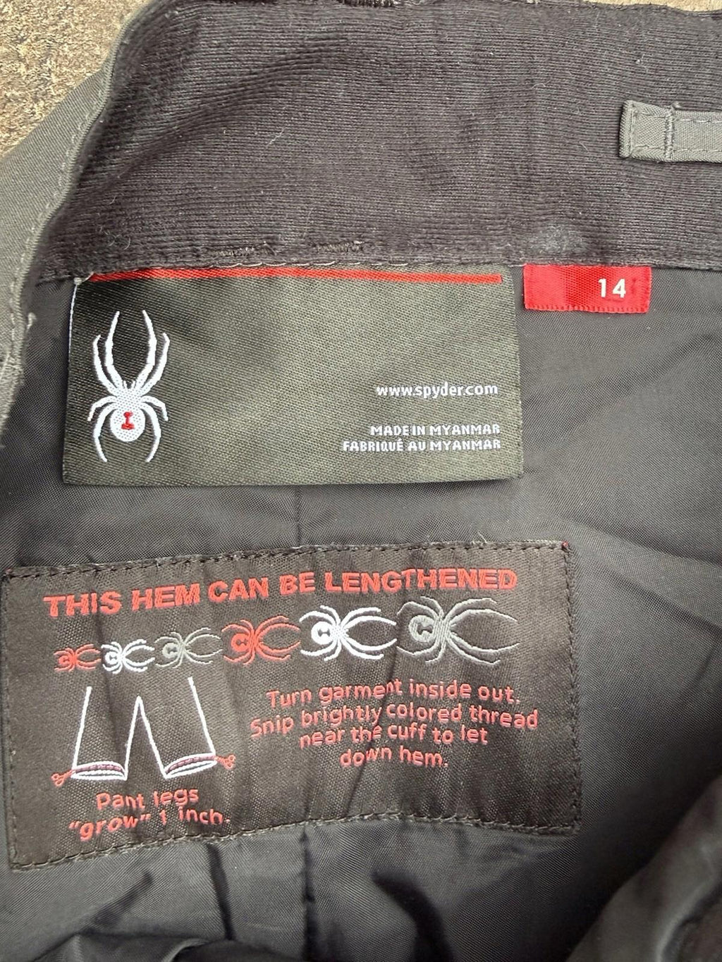 Spyder Ski Snow Pants Boys Size 14