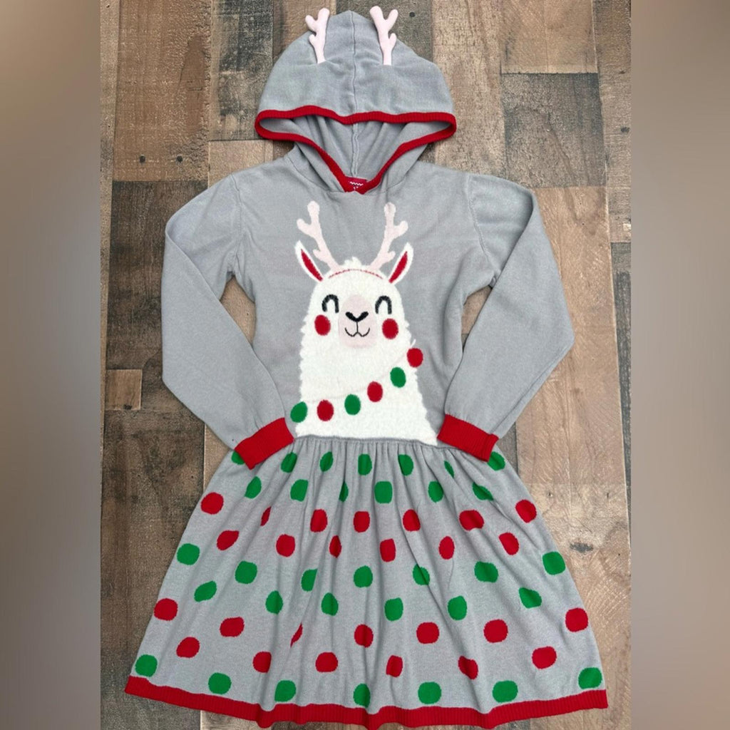Well Worn Llama Costume Pajama Christmas Holiday Girl Soft Dress- Size 10/12