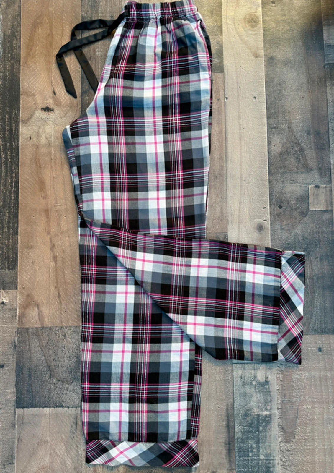 Victoria Secret Hot Pink & Plaid Women’s Pajamas Lounge Pants Size S
