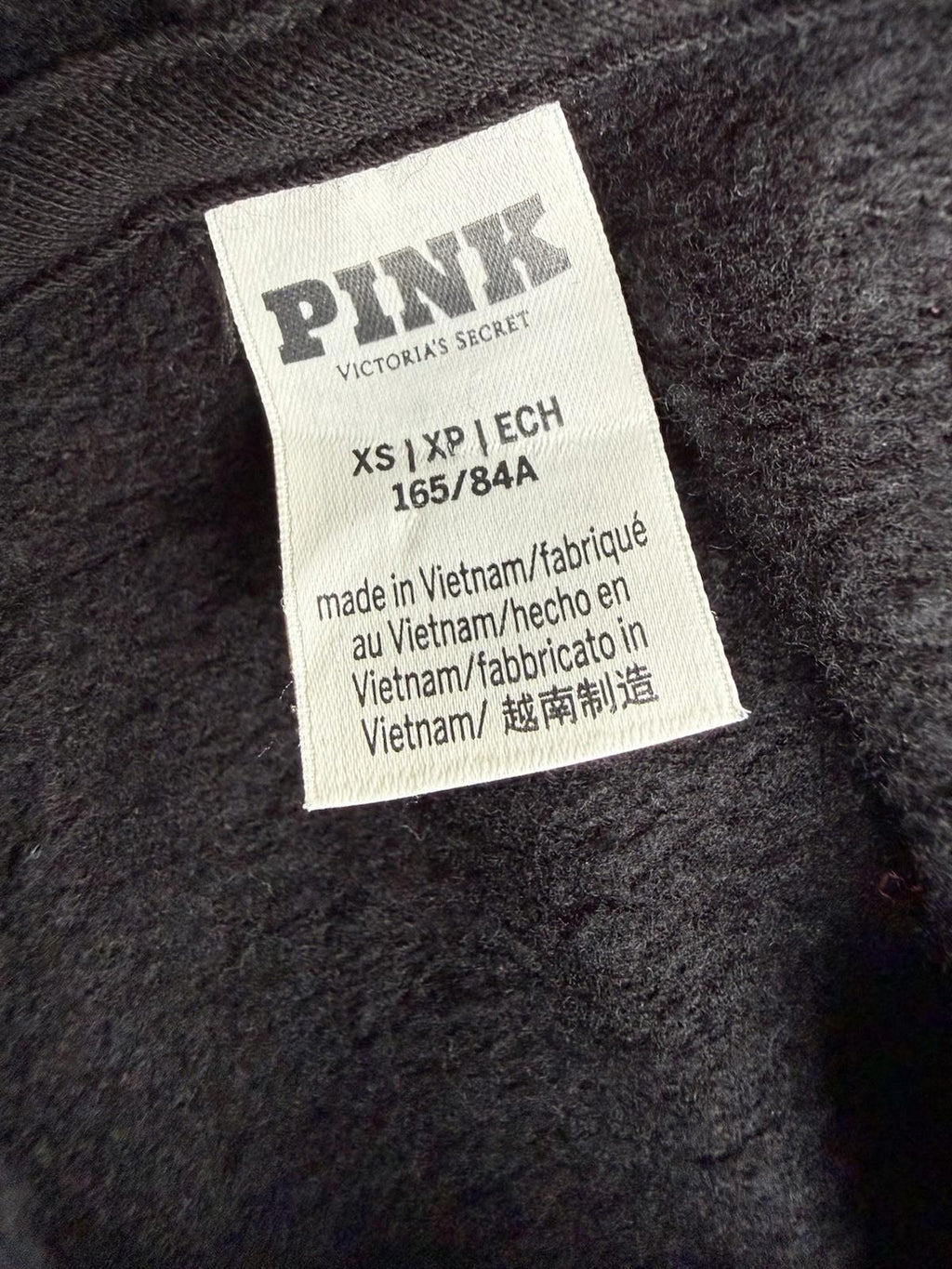 Victoria's Secret Women's Black Gold & White Stripe Hoodie Size XS