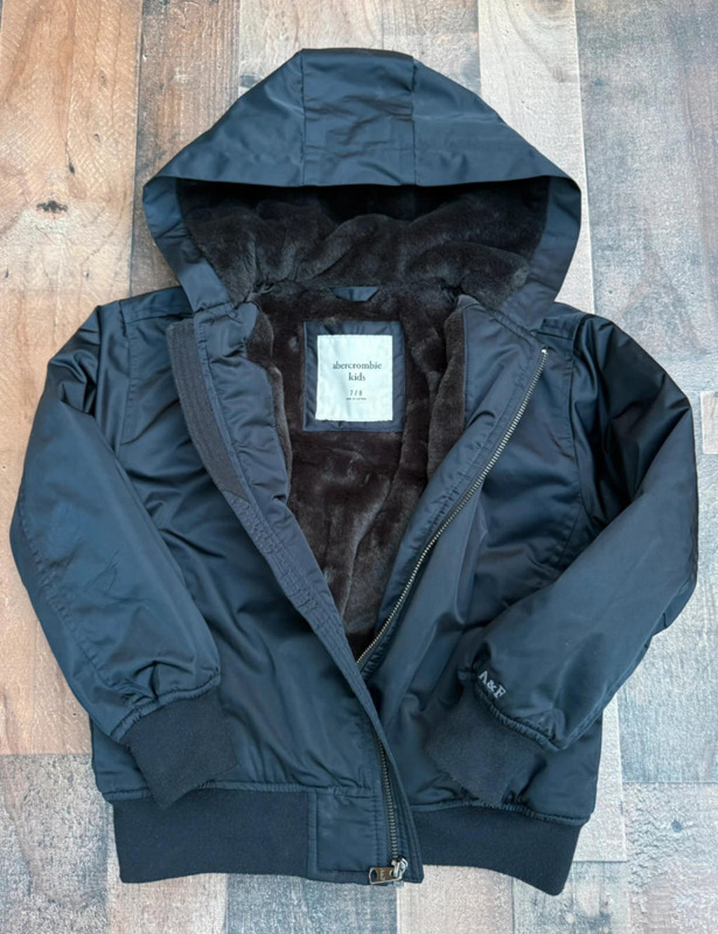 Abercrombie & Fitch Boys Black Jacket Size 7 8
