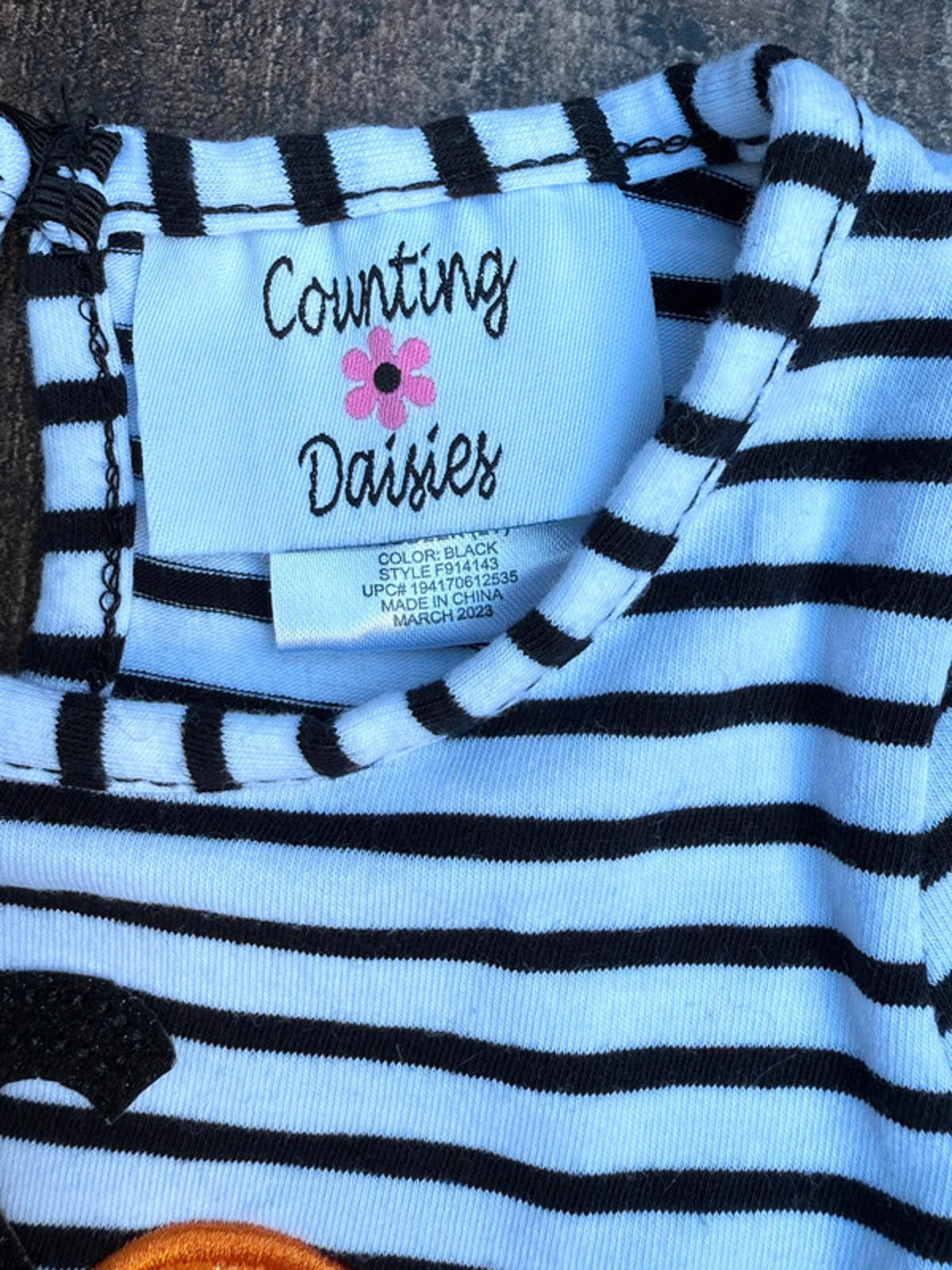 Counting Daisys Halloween Pumpkin Girl Twirl Dress 2T