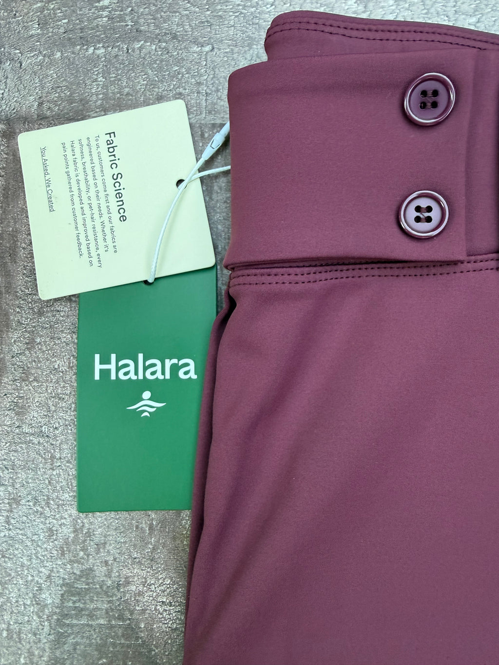 NWT Halara Berry Wide Leg Fitted Dress Pants Size M