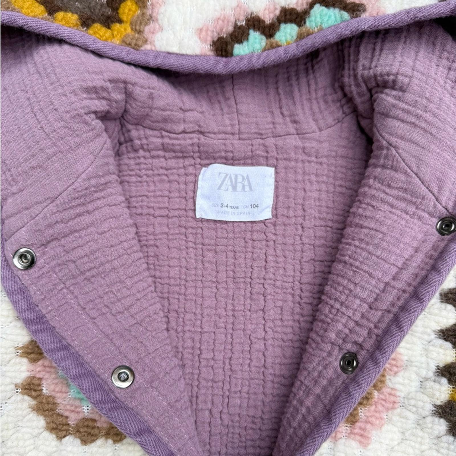 Zara Multicolor Patterned Kids Jacket Size 3 / 4