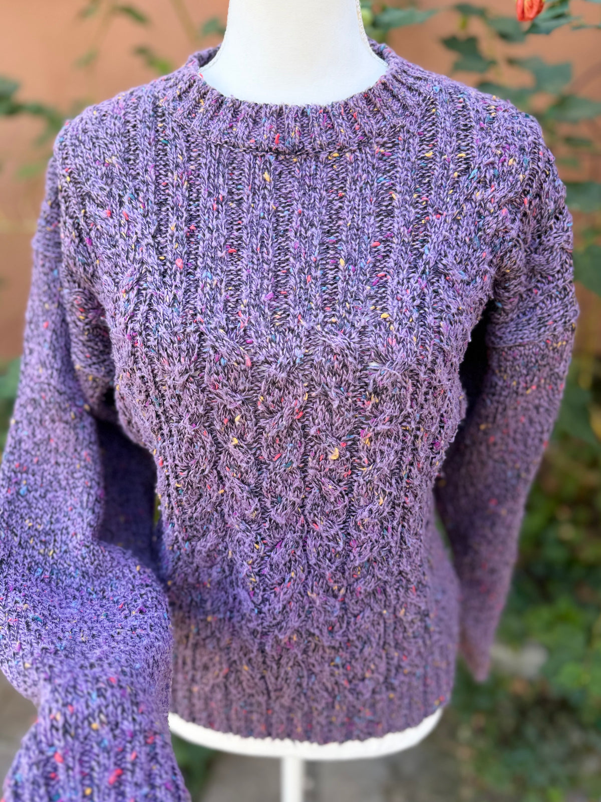 Outback Red Cable Knit Speckled Sweater Size M
