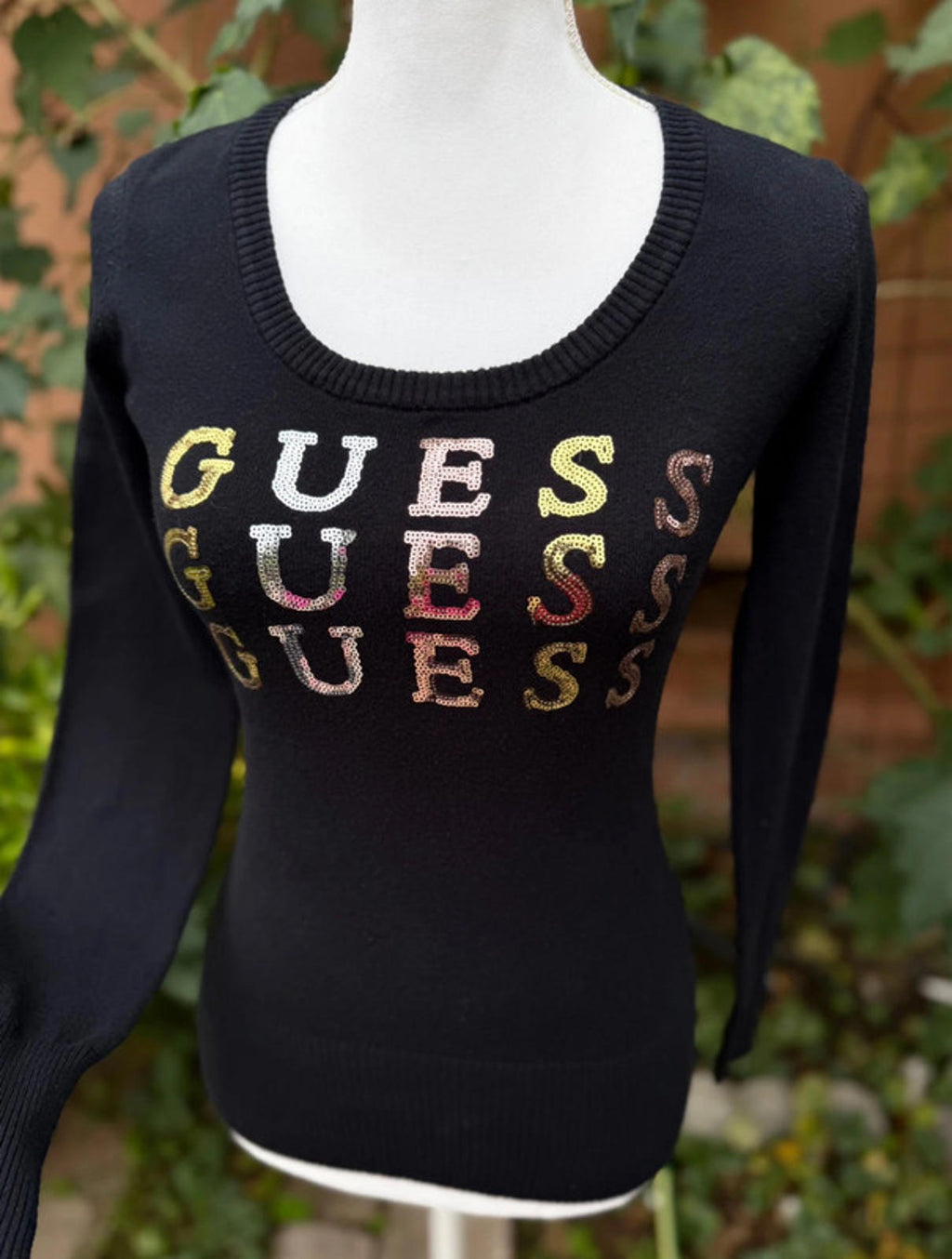 Guess Black Knit Sweater Women’s Size S