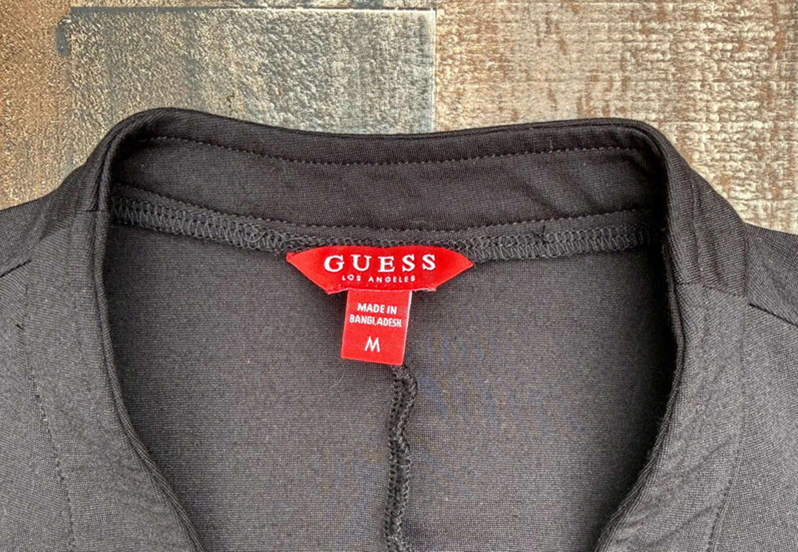 Guess Los Angeles Black Modern Blazer Jacket Size M