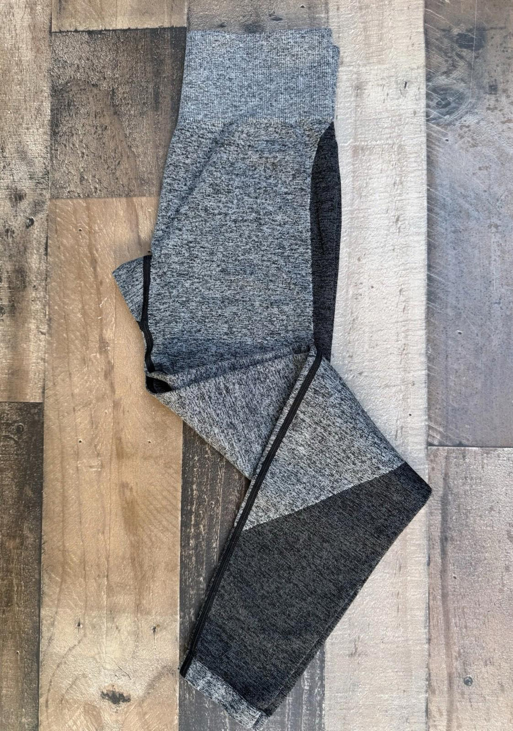 Pink Victoria Secret Gray & Black Seamless Leggings Size S