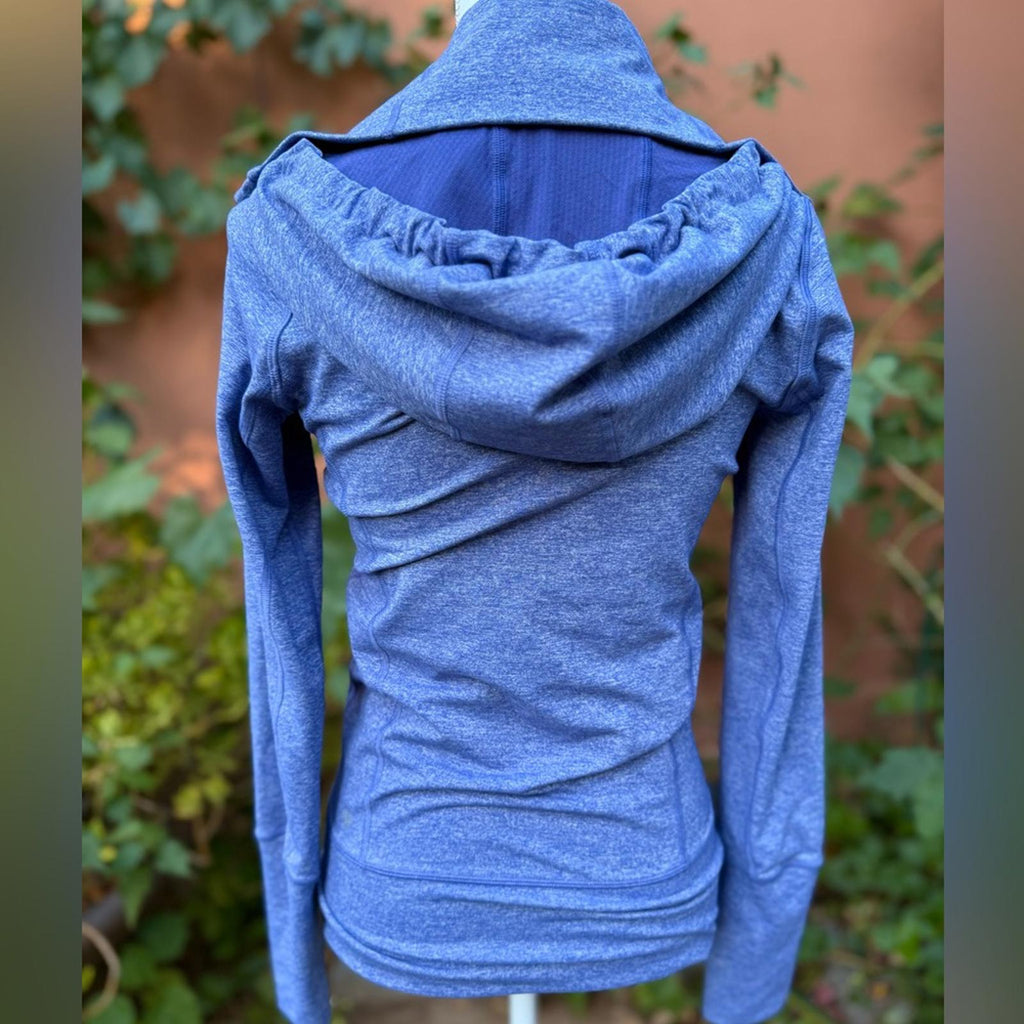 Lululemon Athletic Define Heathered Blue Jacket Hoodie Size 4 Women’s