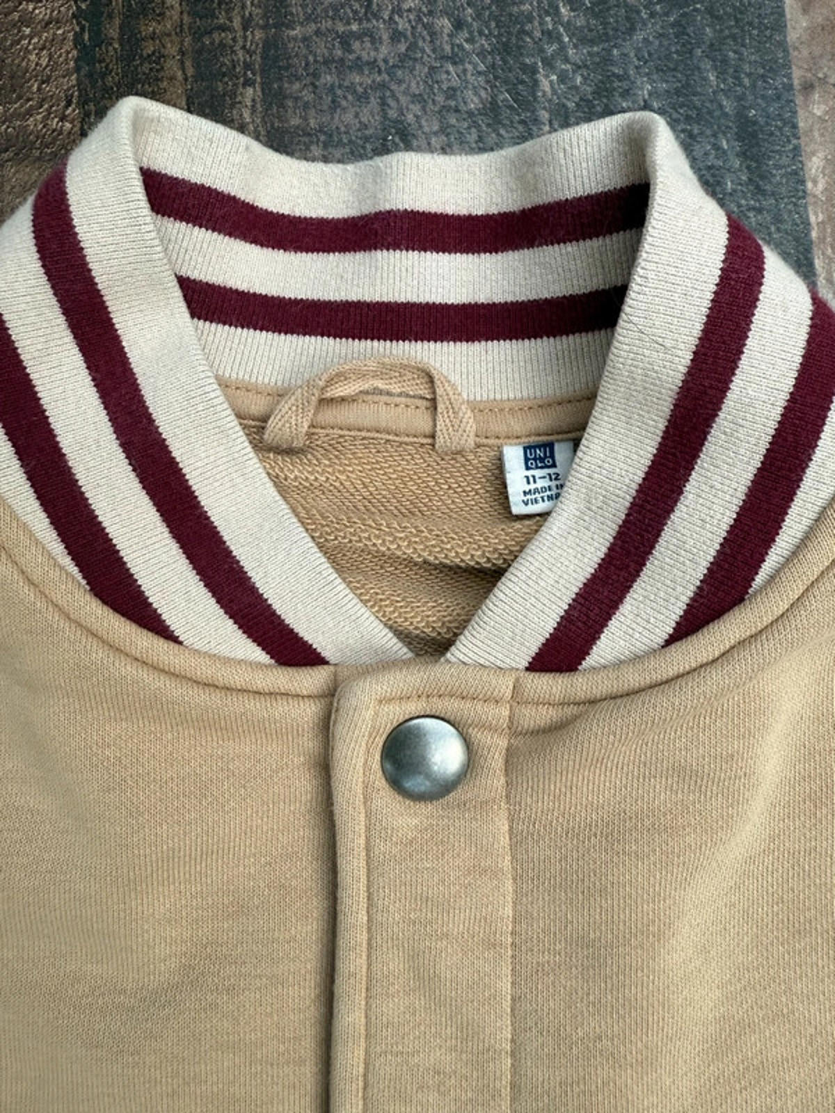 Uniqlo Kid Boy Or Girl Everyone Can Skate Khaki Colored Jacket Size 11 12