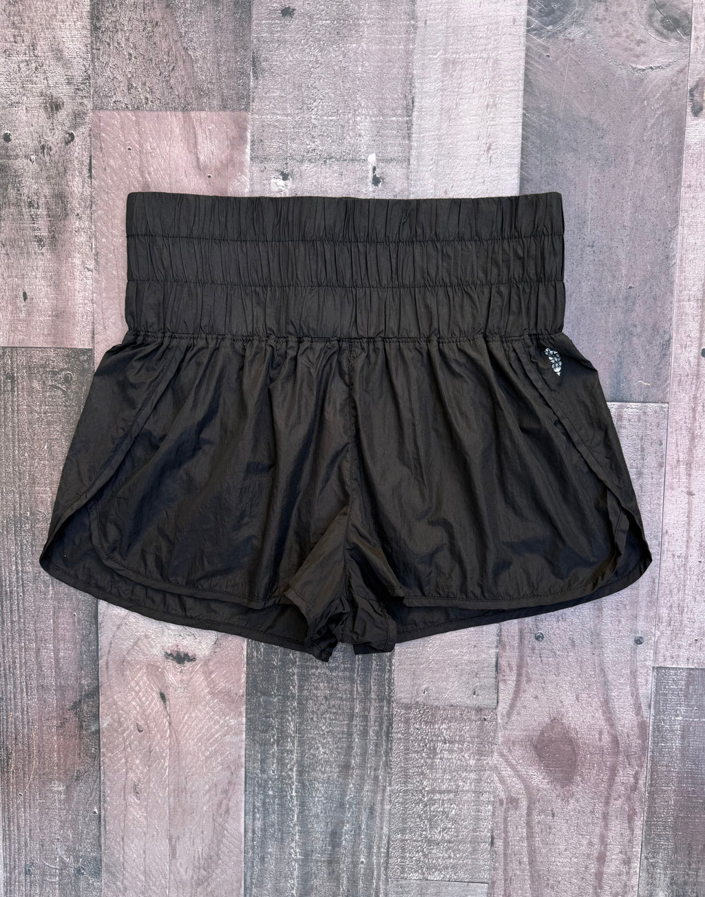 Free People Movement Women’s High Wasted Black Active Running Shorts Size L
