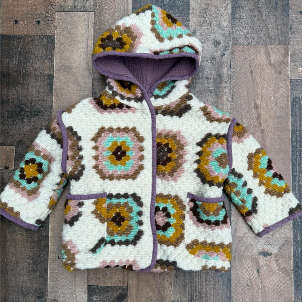 Zara Multicolor Patterned Kids Jacket Size 3 / 4