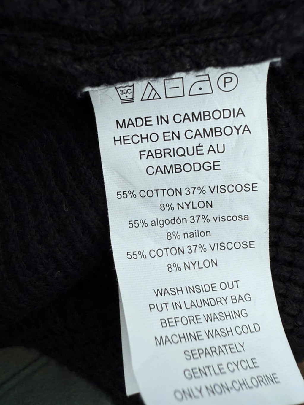 Michael Kors Black Hooded Thick Waffle Knit Sweater Women’s Size M