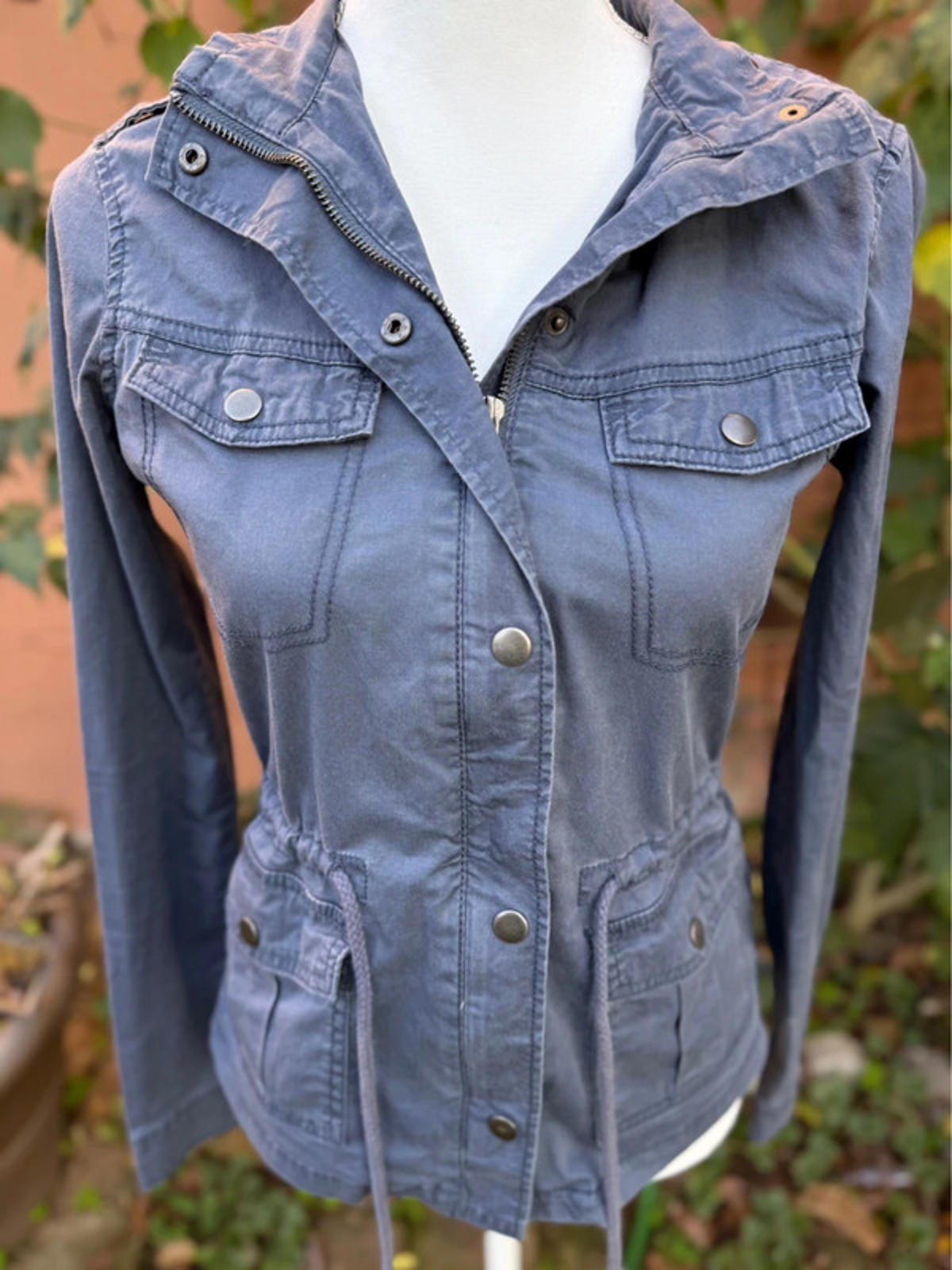 Y2K Gray Mudd Light Weight Denim Jacket Women’s Size XS
