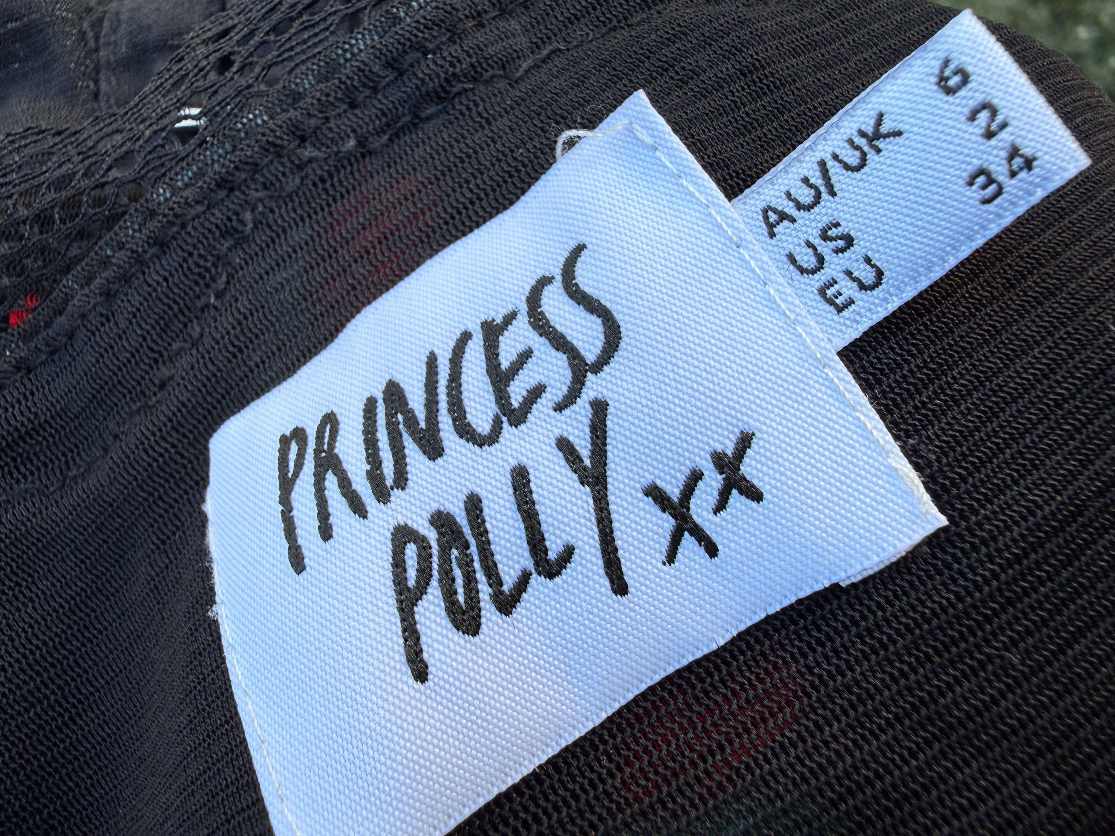 Princess Poly Rose Print Top Size XS 2