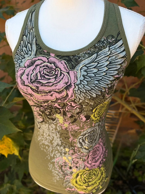 Bongo Y2K Vintage Rose Top 
