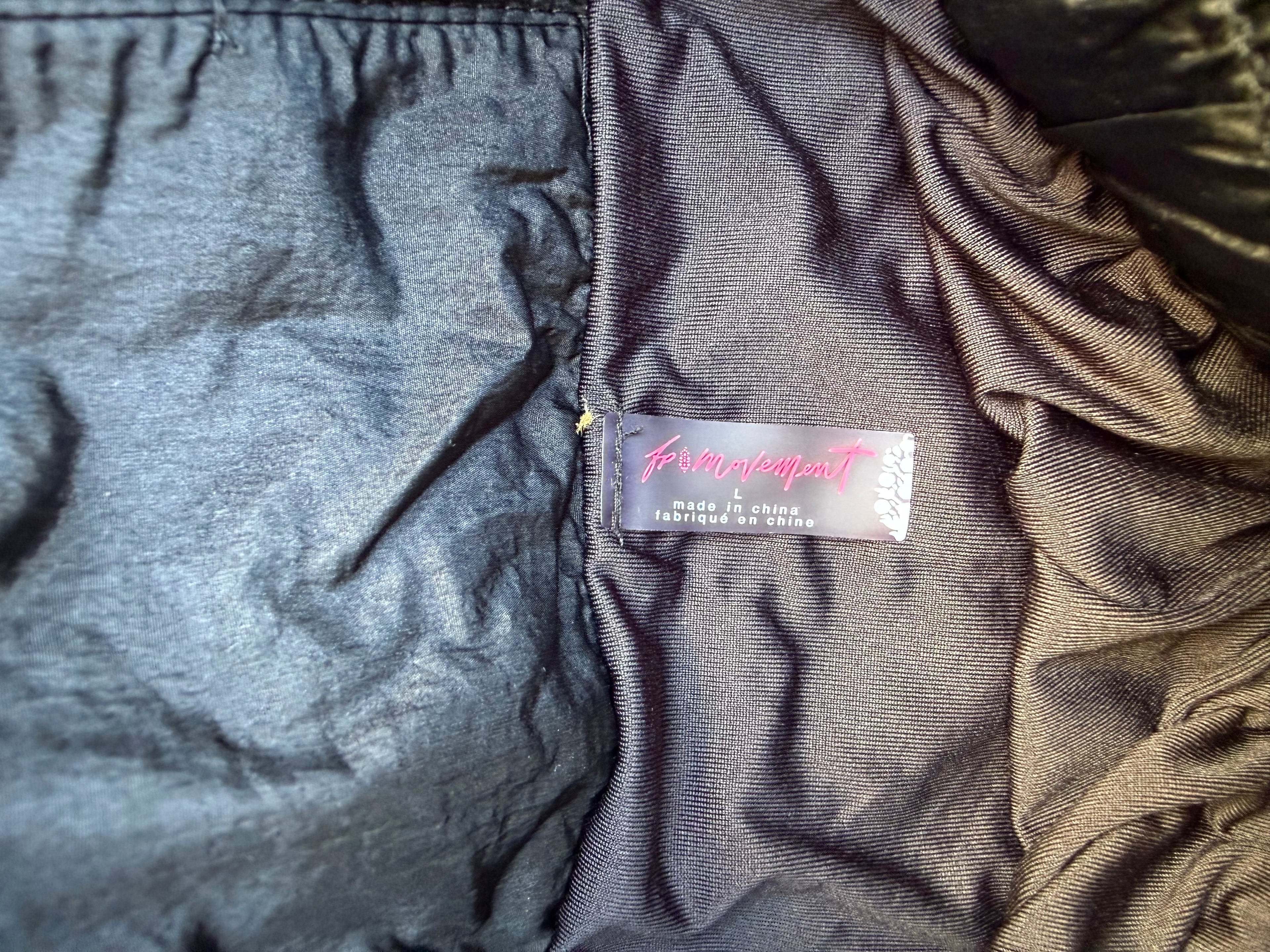 Free People Movement Women’s High Wasted Black Active Running Shorts Size L