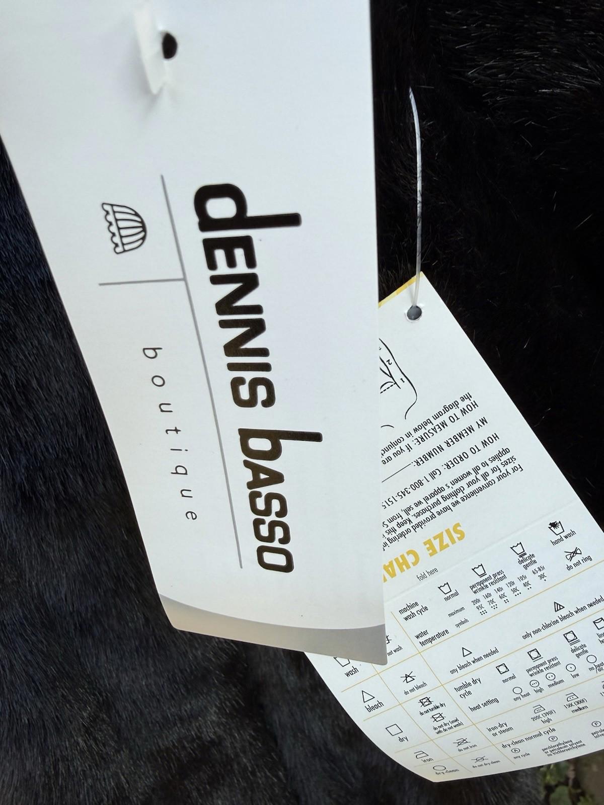 Dennis by Dennis Basso Luxurious Black Faux Fur Coat women’s Size XL