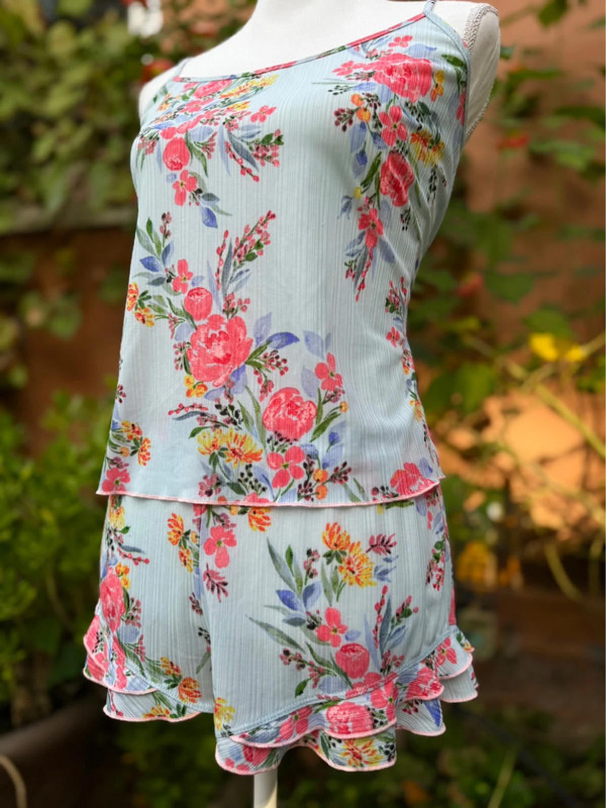 Secret Treasures Sleep Wear Floral Pajamas Shorts & Cami Size S