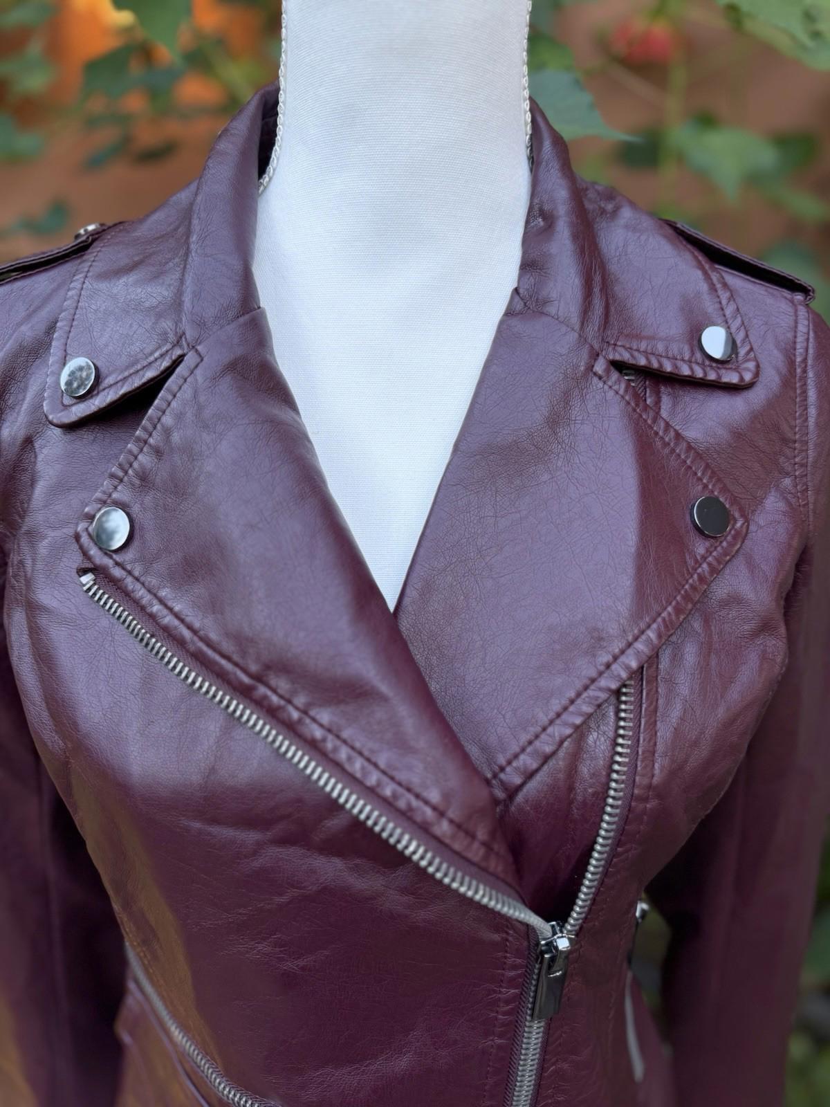 Women’s Meet York Company Burgundy Jacket Size XS