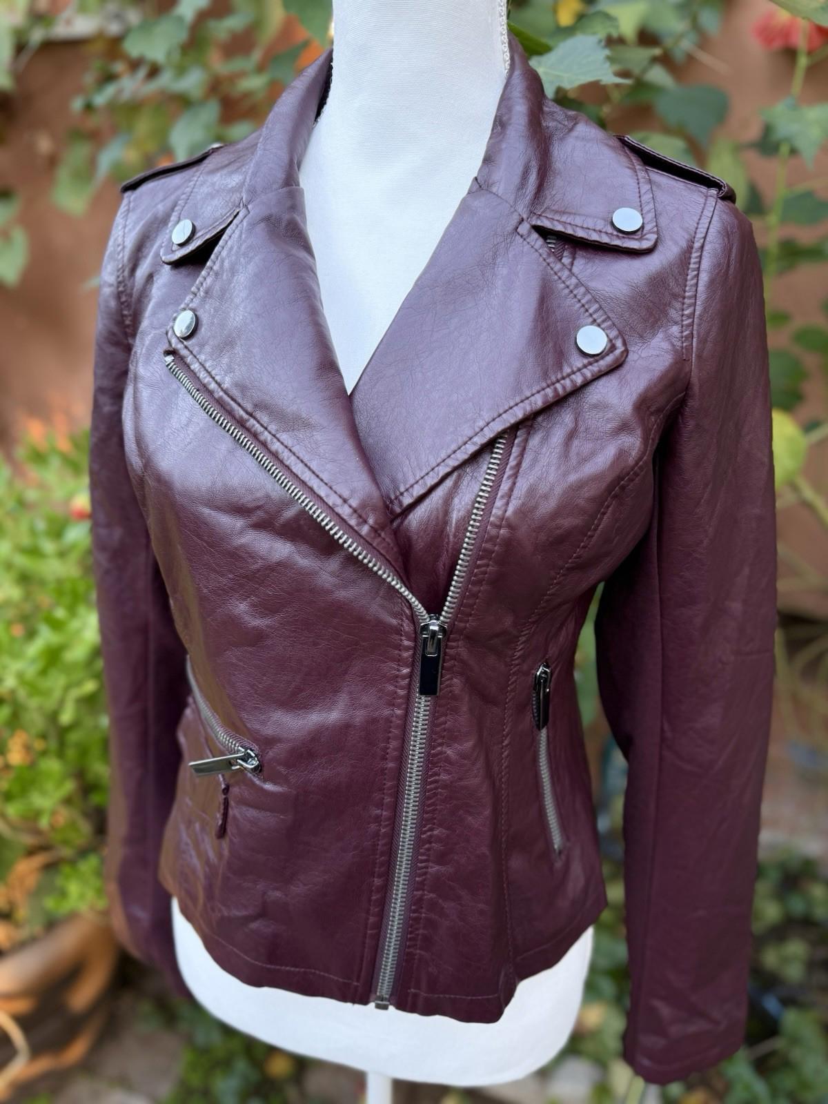 Women’s Meet York Company Burgundy Jacket Size XS