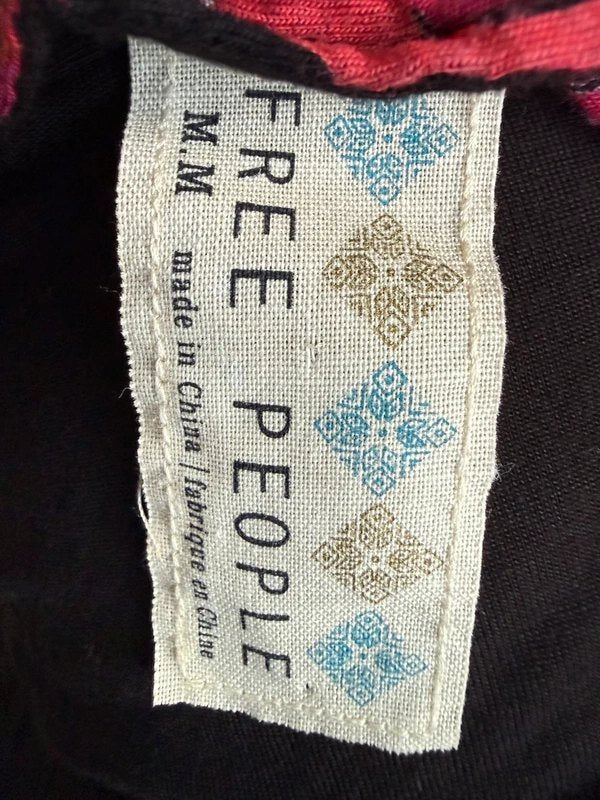 This is a Free People Floral Rose Tank Top Size M Stretch Knit