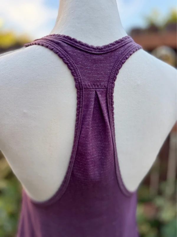 Lululemon Heathered Purple Fog Razor Back Active Tank Top Size 6