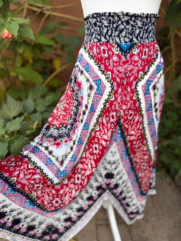 Westport Paisley Floral Handkerchief Skirt Size M