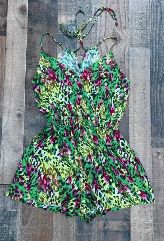 Cupshe Funky Leopard Print Design Short Length Romper Size M