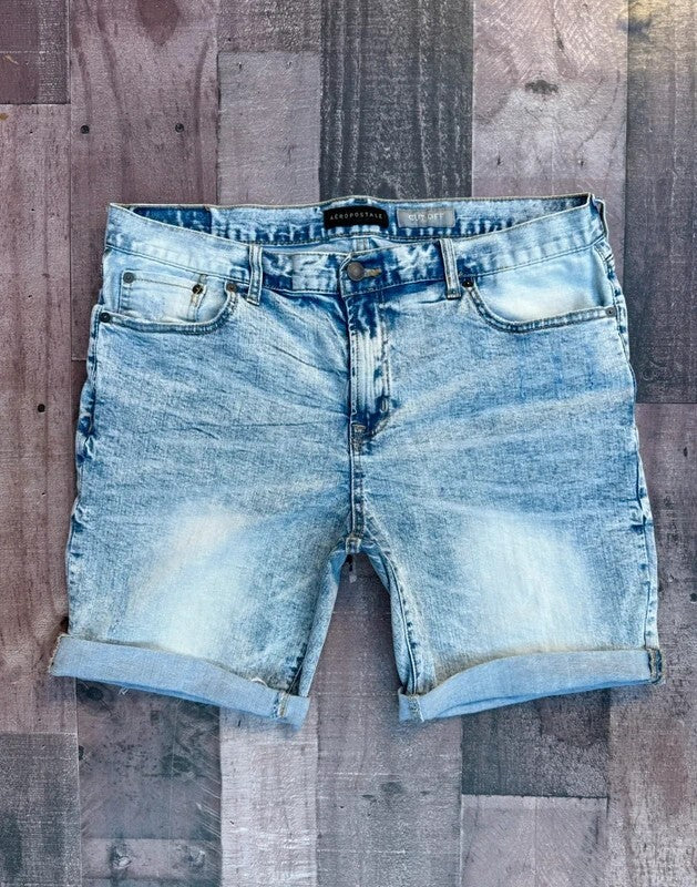 Aeropostale Cut Off Men’s Denim Shorts Size 32” (Measurements Below)