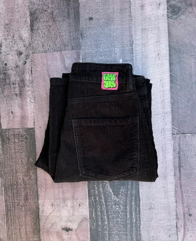 Empyre Black Corduroy Pants Size 4 (Measurements Below)
