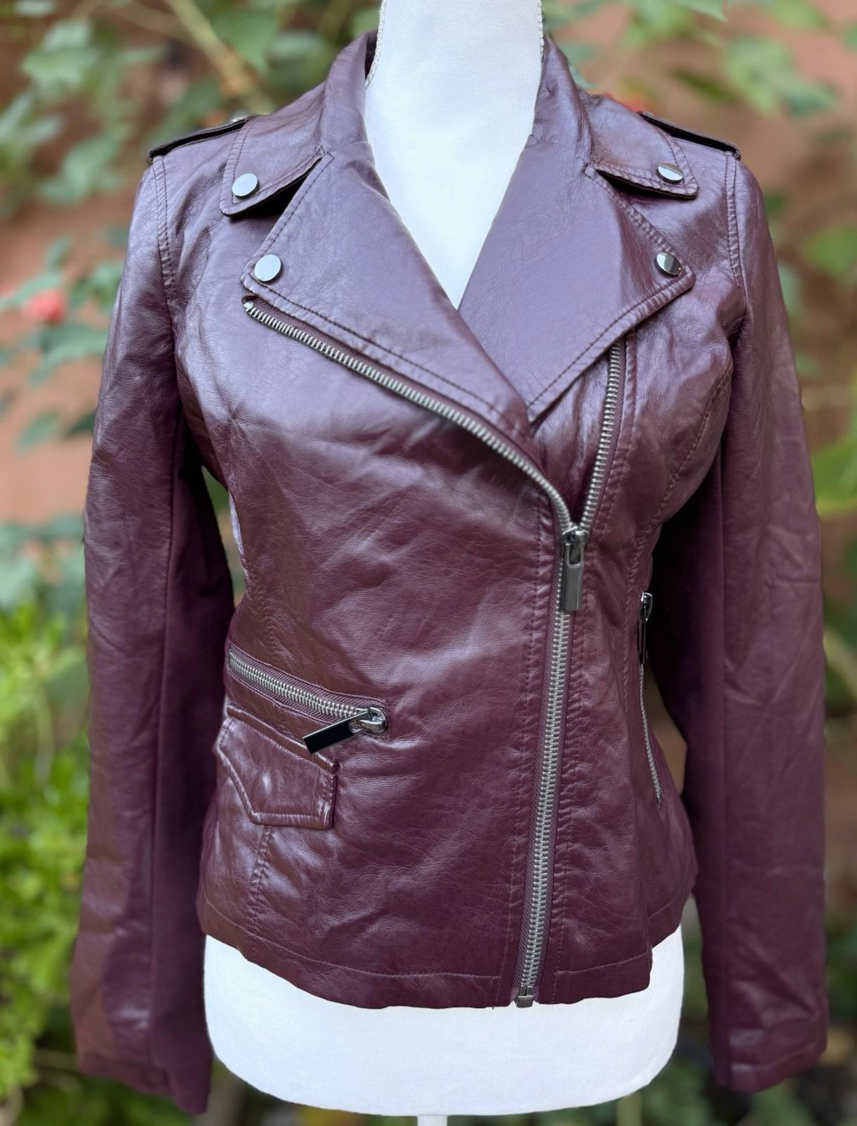 Women’s Meet York Company Burgundy Jacket Size XS