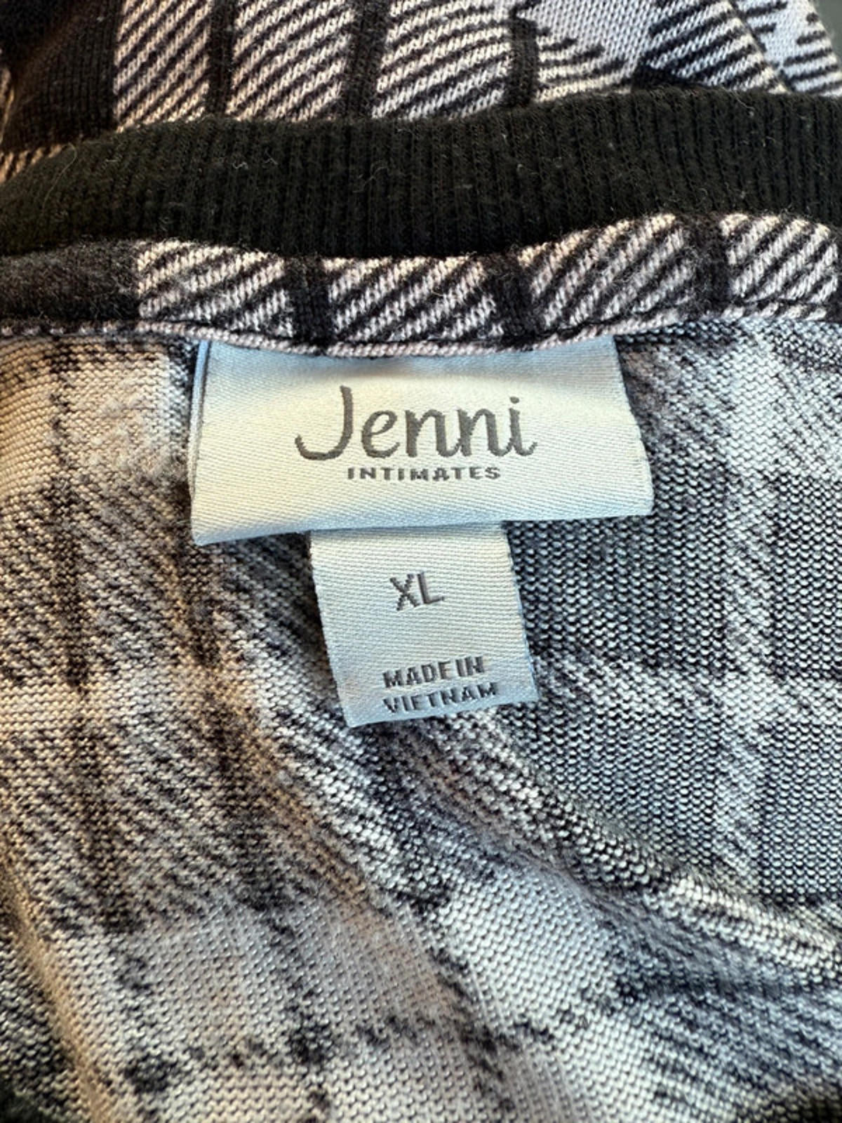 Jenni Intimates Pink & Black Plaid Top Women’s Size XL