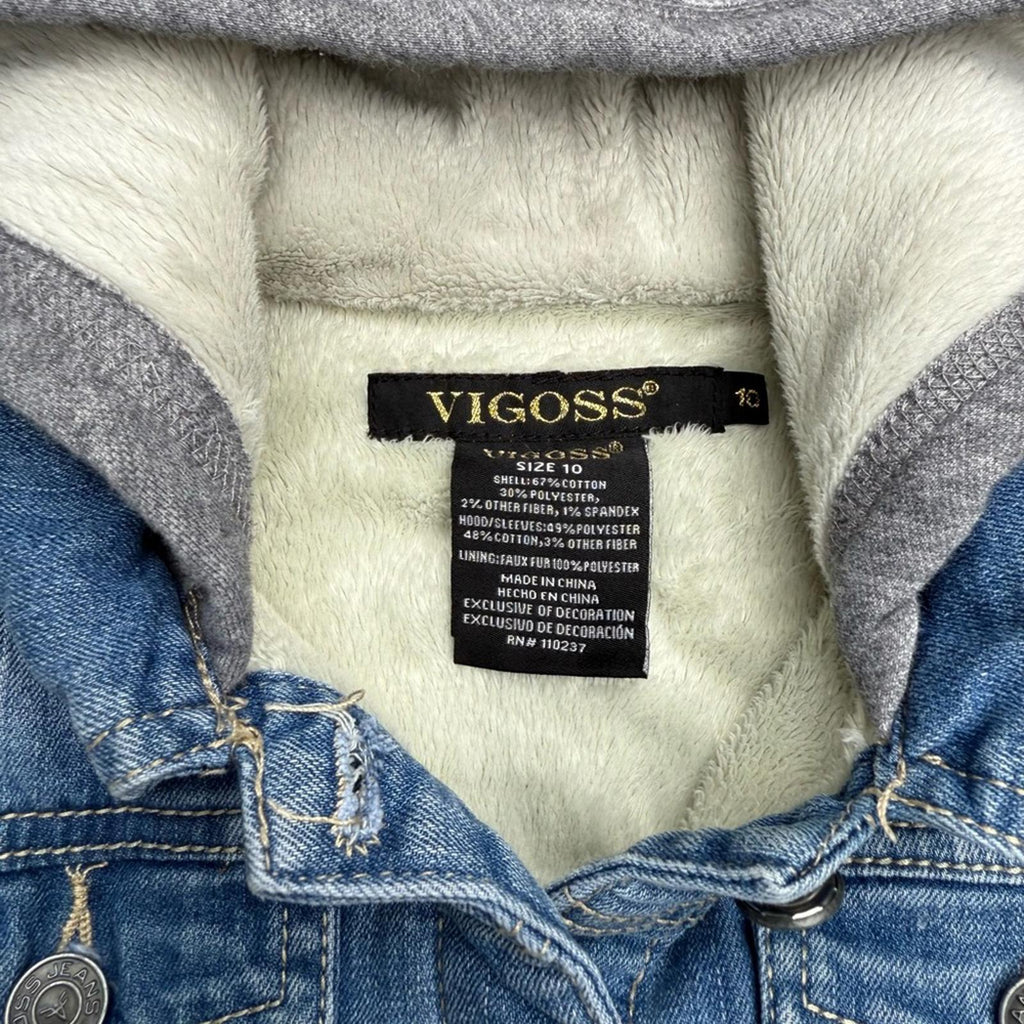 Vigoss Kids Denim Jacket Patchwork Size 10