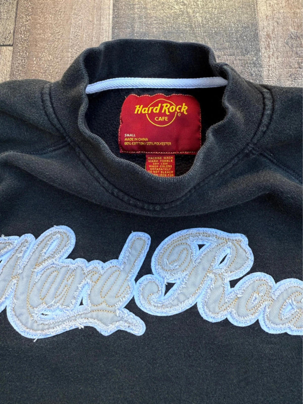 Hard Rock Cafe Black Heavy Womens Sweat Shirt Size S