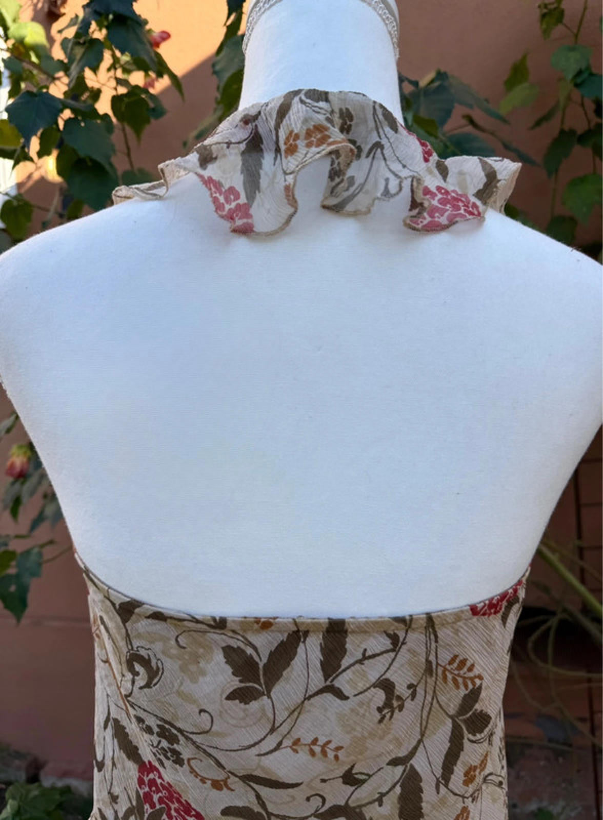 Spencer Jeremy Floral Halter Style Blouse Womens Size L