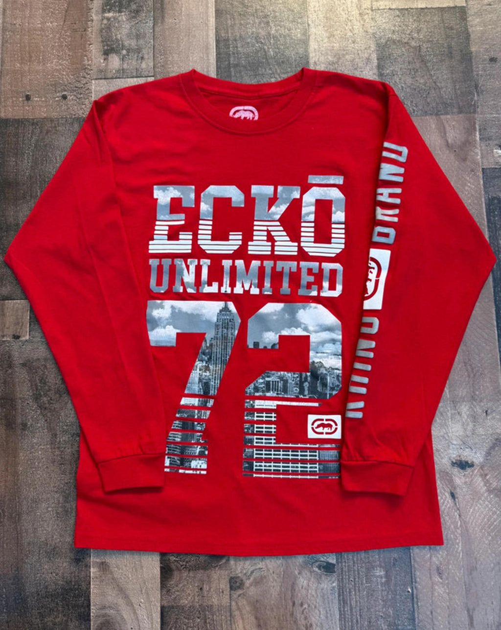 Ecko Unlimited Long Sleeved Red Men’s Tee Size M