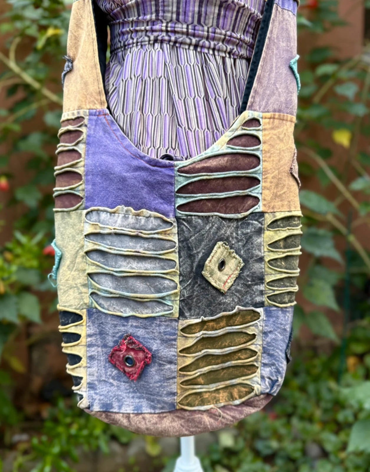 Boho Patch Work Cross Body Women’s Hippie Hobo Bag