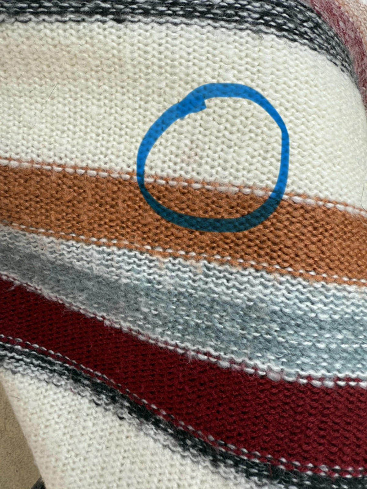 Maurices Fall Stripe Long Sleeved Sweater With Button Accents Womens Size M