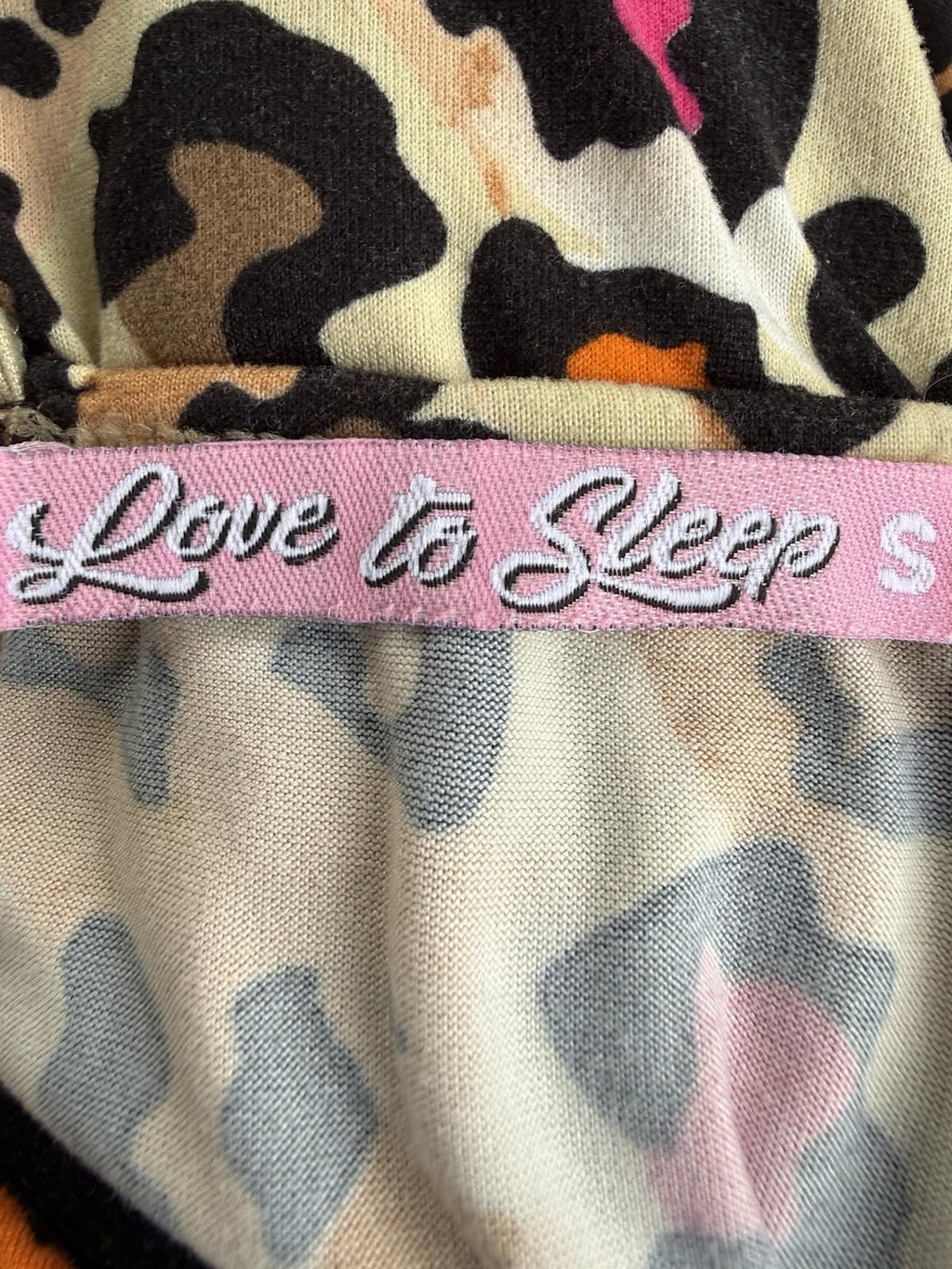 Leopard Print Love To Slip Dress Night Gown Women’s Size Small S